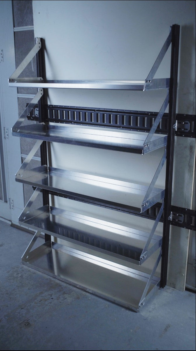 RAKALE E-Track Milk Crate Shelving